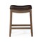 Homeroots 26" Brown Faux Leather and Solid Wood Backless Counter Height Bar Chair 632370 - alternate 6