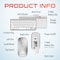 Delton Mini Wireless Keyboard and Optical Mouse Combo - Silver/White N35 - alternate 9