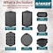 Bakken-Swiss BAKKEN 8Pc Nonstick Bakeware Set, Gray Marble, Carbon Steel, Silicone Handles, Oven and Freezer Safe BKBSGRYMAR88 - alternate 4