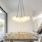 Jonathan Y Aubrey 24" 3-Light Mid-Century Glam Frosted Glass Orb LED Chandelier, White/Brushed Nickel JYL1329A - alternate 7