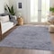 Homeroots 5' X 8' Blue And Gray Floral Washable Indoor Outdoor Area Rug 604211 - alternate 7