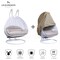 Leisuremod Wicker Hanging 2 person Egg Swing Chair With Outdoor Cover, White / Beige ESC57WBG-C - alternate 4