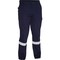 Bisley Navy Taped Cargo Pant, Industrial Wash Durable 318M6368T-NV/3832 - alternate 1