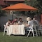 Pure Garden 10 Ft Offset Umbrella with Cross Base, Terracotta 50-LG1055 - alternate 10