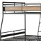 Homeroots Dark Brown Full Industrial Metal Bunk Bed 286146 - alternate 6