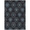 Homeroots 10' X 14' Blue Charcoal And Gray Medallion Washable Indoor Outdoor Area Rug 587703 - alternate 8
