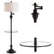 Jonathan Y Cora 60" Modern Metal LED Floor Lamp w/Integrated Glass Side Table and Swing Arm, Oil Rubbed Bronze/C JYL3055C - alternate 9