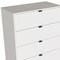 Homeroots 30" White Four Drawer Standard Chest 552263 - alternate 9