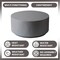 Leisuremod Terra 36 in Round Fiberstone Side Table, Weatherproof, Indoor/Outdoor, Fully Assembled TCT36GRY - alternate 7