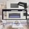 Edendirect 44 in. Wall Mount Electric Fireplace with Remote and Multi Color Flame , LED Light Heater in Black ZR-W1769P171421 - alternate 6