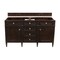 James Martin Vanities Brittany 60" Double Vanity, Burnished Mahogany, w/ 3 CM Phantome Eclos Top 650-V60D-BNM-3PHT - alternate 4