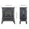 Edendirect 18 in. Freestanding Infrared Electric Fireplace with remote control in Black ZR-W1769112699 - alternate 6
