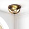 Jonathan Y Darlene 13" 2-Light Iron Rustic Farmhouse LED Flush Mount, Brown JYL7479A - alternate 9