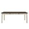 Homeroots 78" Oak and Cream Wood Dining Table 631280 - alternate 1