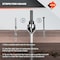 Av Steel Countersink Drill Bit Set, 5 Flute Pcs for Wood, Plywood, Plastic, Mild Steel w/ Aluminum Case AV - 500105 - alternate 7