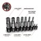Performance Tool 9 pc. Master Triple Square Bit Set, Asian/European, Tamper-Resistant W86024 - alternate 4