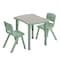 Flash Furniture 2 PC Plastic Activity Table and 2 Chairs Set, 10.5 inSeat Height-Sage YU-YCY-098-0032-RECT-TBL-SAGE-GG - alternate 8