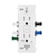 Leviton Lever Edge 15 amps 125 V White Weather Resistant GFCI Outlet EGFW1-0KW - alternate 1