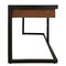 Homeroots 60" Brown And Black Acacia Solid Wood Executive Desk With Three Drawers 489174 - alternate 4