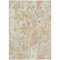Homeroots 5' X 8' Ivory Beige And Linen Floral Washable Indoor Outdoor Area Rug 611193 - alternate 7