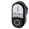 Siemens Twin pushbutton, 22 mm, round, plastic, white: I, black: O 3SU1000-3BB61-0AK0-ZY19 - alternate 1