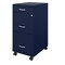 Space Solutions 14.25 in W 3 Drawer Mobile Vertical File Cabinet, Navy 24420 - alternate 5