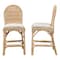 Bali & Pari Bilu Bohemian Natural Rattan 2-Piece Counter Stool Set 253-2PC-13661-ZORO - alternate 6
