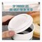 Perk Compostable Plastic Hot Cup Lids, Fits 10 oz to 16 oz Hot Cups, Plastic, White, 500PK PK56218CT - alternate 4