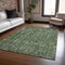 Homeroots 8' X 10' Artichoke Green And Black Damask Washable Indoor Outdoor Area Rug 605094 - alternate 7