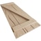 Ekena Millwork Rustic Three Board Joined Board-n-Batten Hand Hewn Faux Wood Shutters w/Z-Board, 16 1/2W x 82H, PR SHUBJZ16X82HHPR - alternate 14