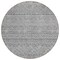 Homeroots 8' Gray And Silver Round Chevron Washable Indoor Outdoor Area Rug 612264 - alternate 7