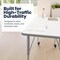 Flash Furniture Commercial Adjustable Height Rectangular Activity Table - Locking Casters-White XU-A2448-REC-WHT-T-A-CAS-GG - alternate 7