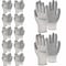 Bison Life Latex Crinkle Coated Work Gloves, Ultra Stretch Grip Gloves for Utility, Grey, 12 Pairs, 12PK BLZ-ESRG-18GY-12 - alternate 1