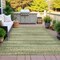Homeroots 10' X 14' Green And Beige Striped Washable Indoor Outdoor Area Rug 631496 - alternate 7