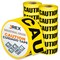 Jrex Safety Caution/Cuidado Tape Roll - 1000 Ft x 3 Inch Wide Each - Yellow, 12PK PCCT-JR-12PK - alternate 1