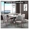 Leisuremod Ethora Collection Modern Wooden Dining Chair in Light Taupe, 2PK EC22LT2 - alternate 6