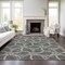 Homeroots 5' X 8' Charcoal And Gold Geometric Washable Indoor Outdoor Area Rug 613483 - alternate 6