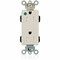 Leviton Straight Blade Receptacle, 5-15R, 15 A, 125V AC, Flush Mount, Self-Grounded M1626-ILT - alternate 1