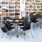 Regency Round Kee Adjustable Classroom Table W/ 4 Andy Stack Chairs, 36 in W, 36 in L, Neo Walnut TB36RNDNWAPGY40BK - alternate 6