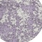 Homeroots 8' Lavender And Ivory Round Abstract Washable Indoor Outdoor Area Rug 612757 - alternate 7