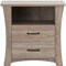 Homeroots 24" Brown Two Drawers Nightstand 286120 - alternate 5