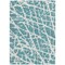 Homeroots 5' X 8' Teal Abstract Washable Non Skid Indoor Outdoor Area Rug 559329 - alternate 7