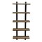 Alaterre Furniture Pomona 48"H 5-Shelf Metal and Solid Wood Bath Wall Shelf, Natural AMBA5820 - alternate 1
