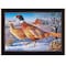 Homeroots Frosty Morning Ringnecks 1 Black Framed Print Wall Art 415654 - alternate 1
