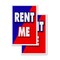 Signmission Rent Me, A-Frame & 2 Decals Installed, Heavy-Duty Plastic Frame SBHD-D-2436-Rent Me - alternate 5