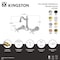 Kingston Brass Two-Handle Wall Mount Bridge Kitchen Faucet, Antique Copper KS126BEXAC - alternate 2