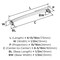 Amerock Rift 6-5/16 inch (160mm) Center-to-Center Polished Chrome Cabinet Pull, 10PK 10VMP3690626 - alternate 4