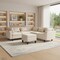 Homeroots 87" Beige Fabric Modular Sofa With Ottoman And Storage 568274 - alternate 7