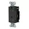 Hubbell Wiring Device-Kellems Straight Blade Receptacle, 5-15R, 15 A, 125V AC, 2 Pole, 3 Wire, Surface Mount, Grounded HBL2172STBKTR - alternate 2