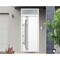 Vdomdoors Steel Door Deux 1713 White Enamel Transom Black Window Stainless Inserts Single Modern Painted-W36x DEUX1713EXD-BEM-W36 x H80+16-Left-hand Inswing - alternate 4